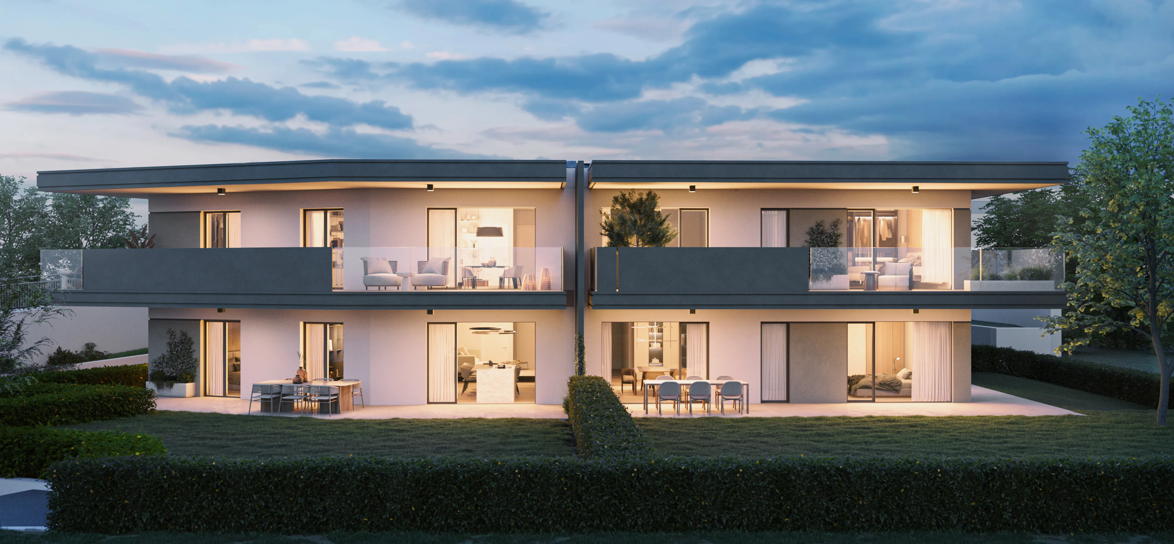 Residenza ai Tigli al crepuscolo